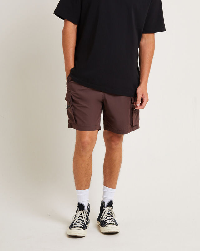 Utility Shorts in Umber Brown, hi-res image number null