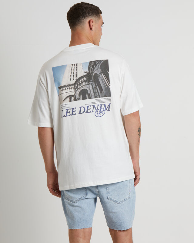 Gargoyle Baggy Short Sleeve T-Shirt in Vintage White, hi-res image number null