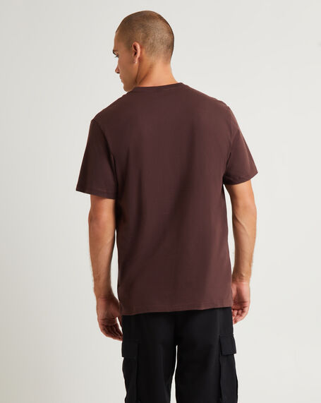 Half Dome Short Sleeve T-Shirt Coal Brown
