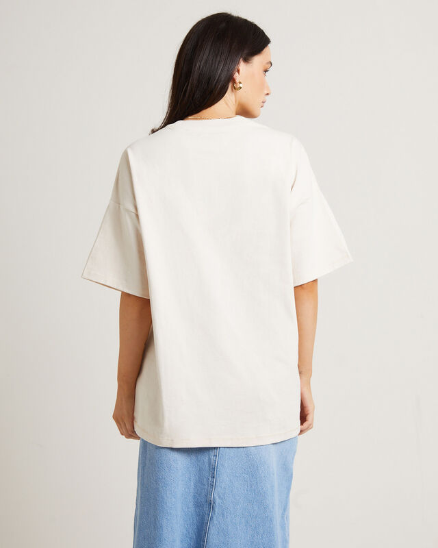 Boxy Slouch T-Shirt in Enochi Ecru, hi-res image number null
