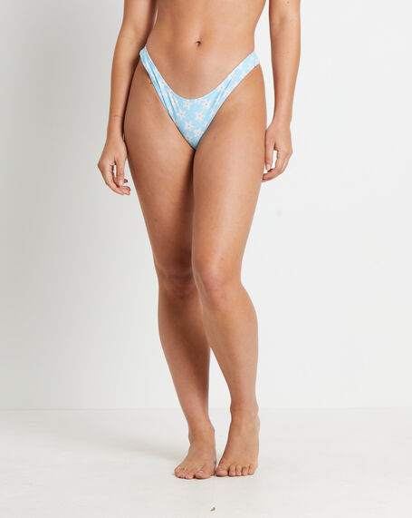 Frangipani Bikini Bottom Briefs in Blue