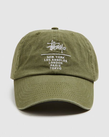 City Stack Low Pro Cap Olive Green