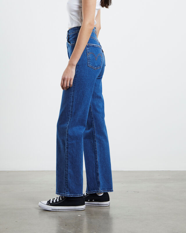 Ribcage Straight Ankle Jeans Jazz Pop Blue, hi-res image number null