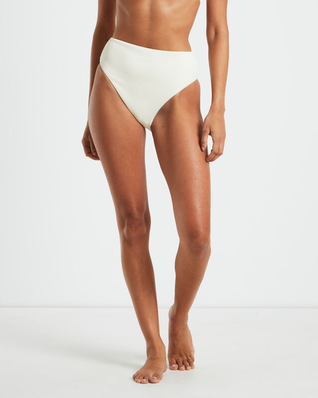 Rib High Waisted Bottoms in Almond, hi-res image number null