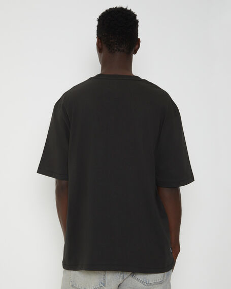 Revival Slacker Short Sleeve T-Shirt in Worn Black