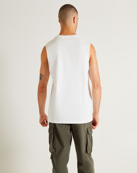 Muscle Tank in White