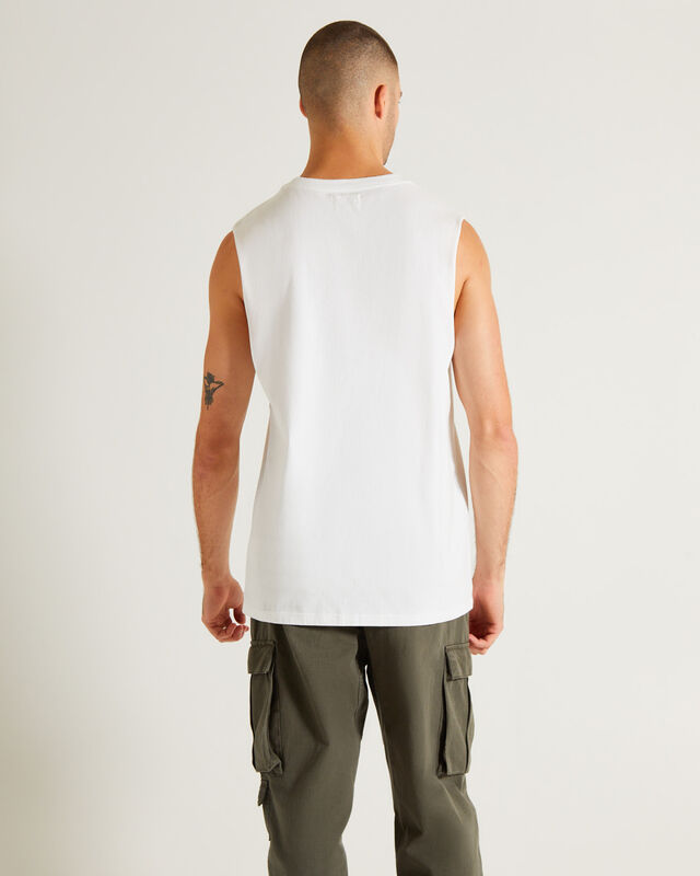 Muscle Tank in White, hi-res image number null