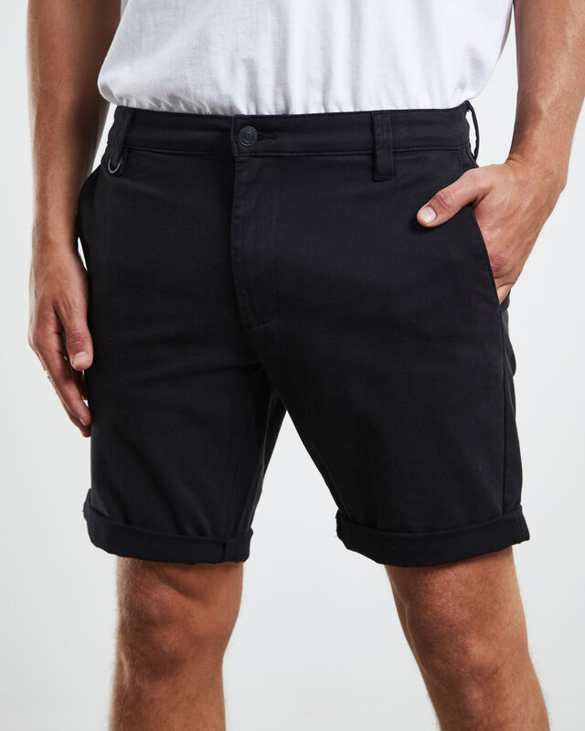 Cody Tapered Shorts Black, hi-res image number null