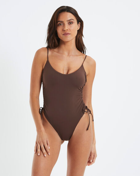 Plunge One Piece Coffee Brown