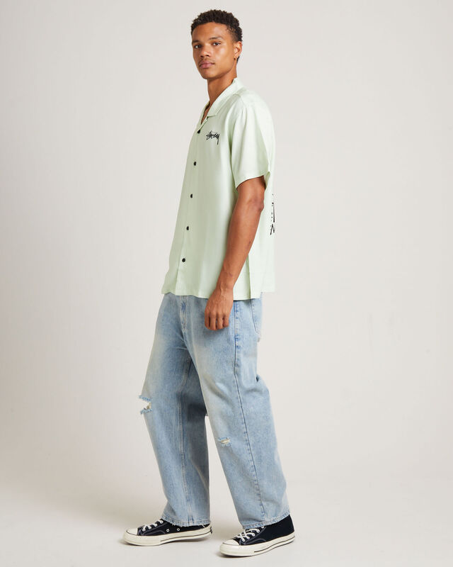 How We're Living Short Sleeve Shirt in Washed Green, hi-res image number null