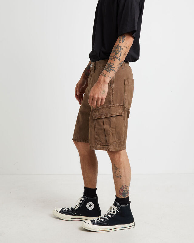 95 Cargo Baggy Shorts in Brown Stone, hi-res image number null