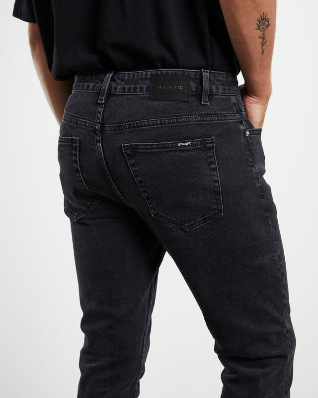 City Riot Slim Jeans Worker Black, hi-res image number null