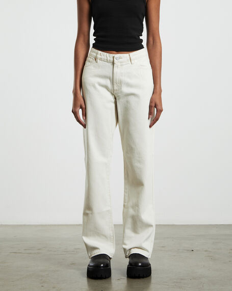 Low Carrie Jeans Stone White
