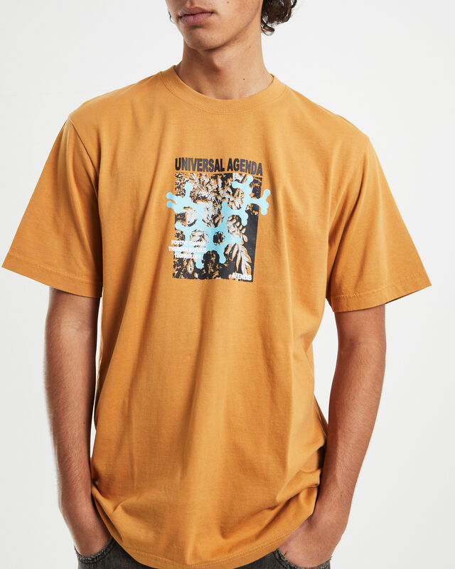 Universal Recycled Retro Fit T-Shirt in Mustard Yellow, hi-res image number null