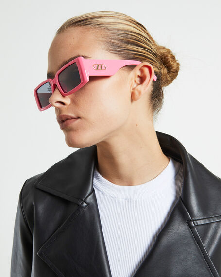 The Impeccable Solid Sunglasses Bubblegum Pink/Smoke Mono