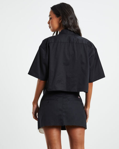 1574 Cropped Shirt Black