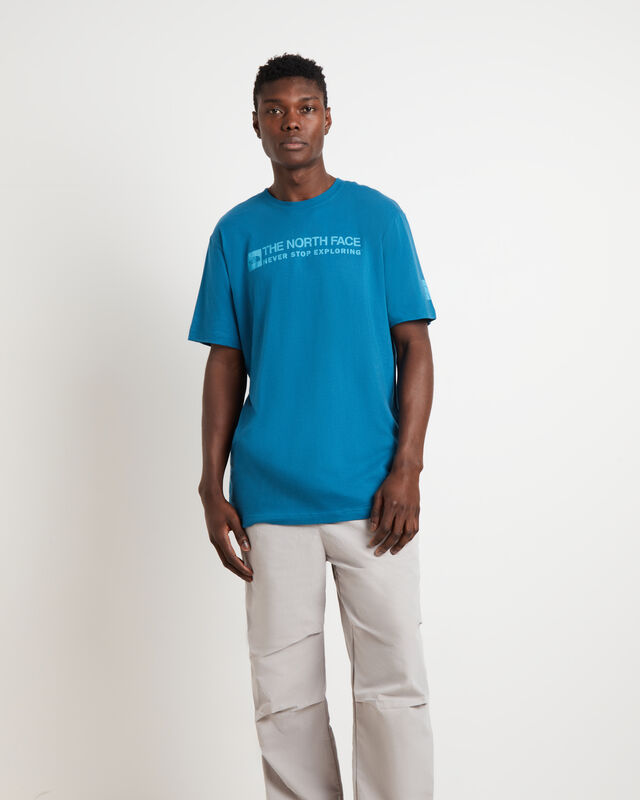 Short Sleeve Brand Proud T-Shirt in Blue Coral, hi-res image number null