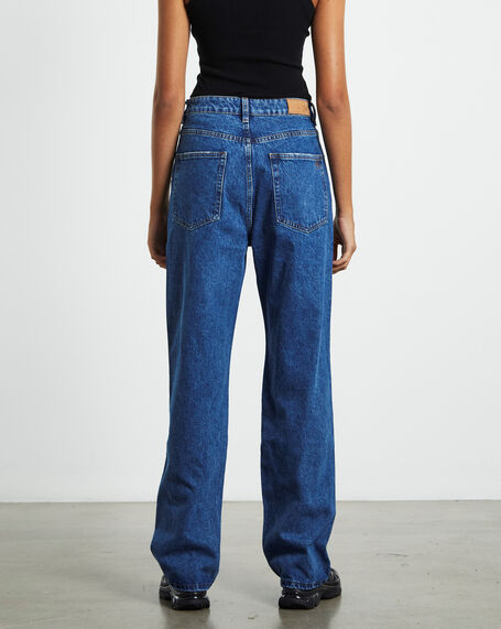 Bobby Baggy Dad Jeans in Moody Blue