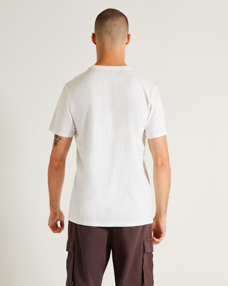 Basic Crew Neck Short Sleeve T-Shirt in White
