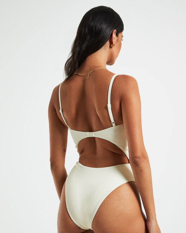 Rib Underwire One Piece in Almond, hi-res image number null