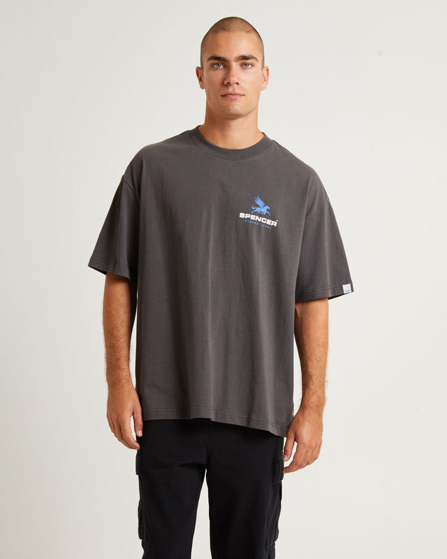 Pegasus Short Sleeve T-Shirt Charcoal, hi-res image number null