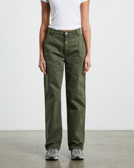 A Carrie Carpenter Jeans Army Green