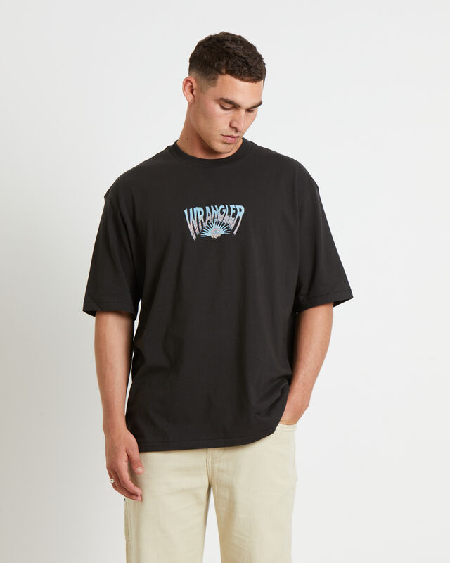 Transcending Slacker Short Sleeve T-Shirt in Worn Black, hi-res image number null