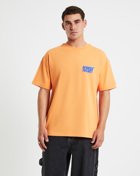 Puffy Short Sleeve T-Shirt in Orange