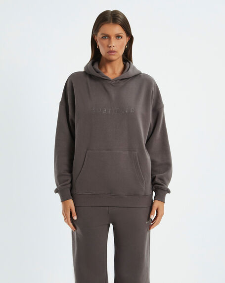 State Oversized Hoodie Cocoa