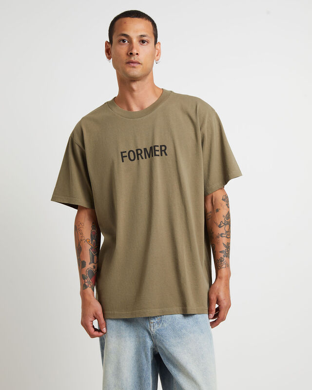Legacy Short Sleeve T-Shirt in Army Green, hi-res image number null