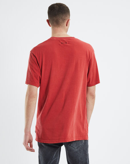 Rolling Stone Logo T-Shirt Worn Red