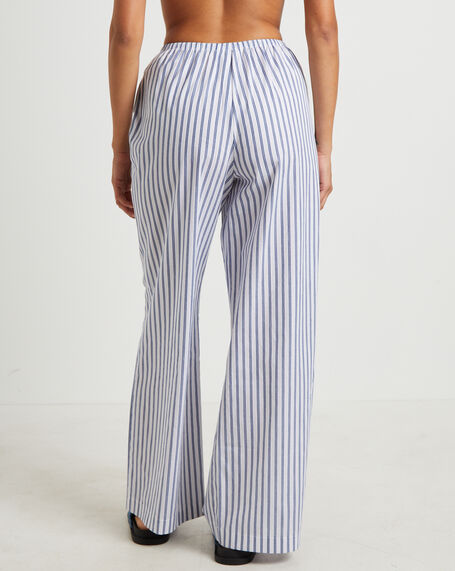 Adeline Pants in White Stripe