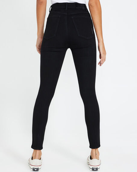 Marilyn Skinny Jeans Black Silk