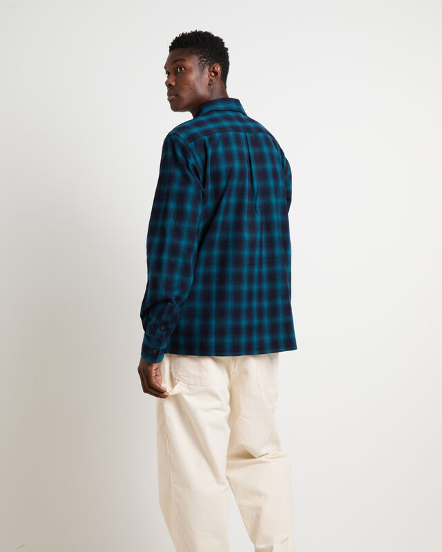 Houston Plaid Long Sleeve Shirt in Dark Lincoln Green, hi-res image number null