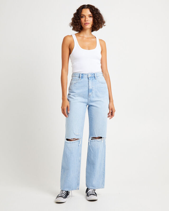 High Baggy Jeans Existential Blue, hi-res image number null