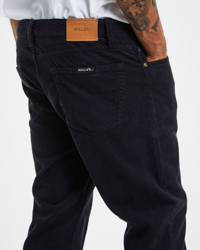 Relaxo Chop Cord Pants Black, hi-res image number null
