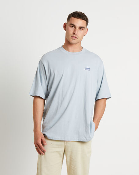 Kansas Short Sleeve Baggy T-Shirt in Blue