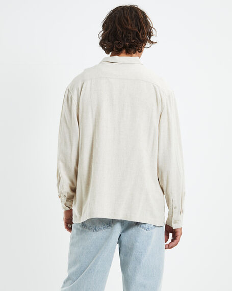 Harrison Linen Long Sleeve Shirt Natural