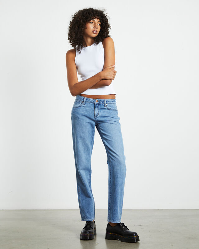 Low Rise Claudia Straight Jeans Mary Jane Blue, hi-res