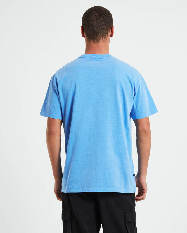 Cube Heavyweight Short Sleeve T-Shirt in Blue, hi-res image number null