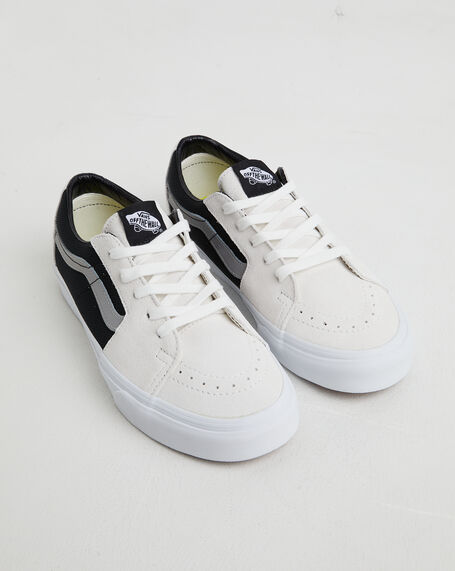 Sk8-Low 2-Tone Sneakers in White/Black