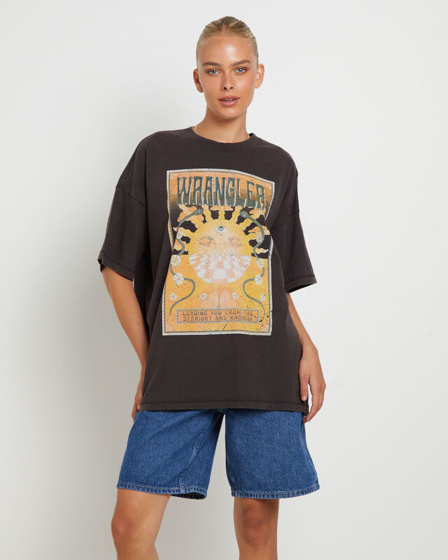 Boxy Slouch Short Sleeve T-Shirt in Mind Mirage, hi-res image number null
