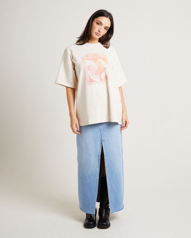 Boxy Slouch T-Shirt in Enochi Ecru, hi-res image number null