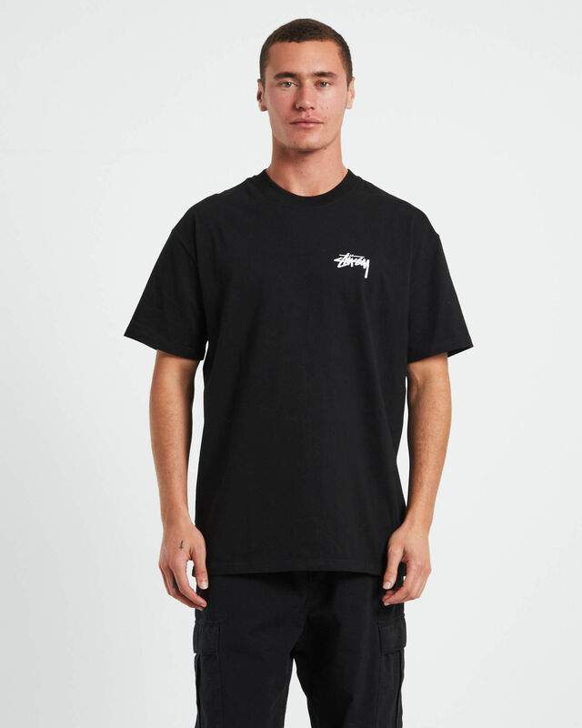 Low Tide Heavyweight Short Sleeve T-Shirt in Black, hi-res image number null